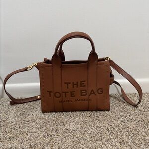 Marc Jacobs Brown 'The Tote Bag' Small Leather Tote